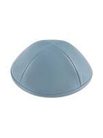 KIPPAH LEATHER BLUE GREY