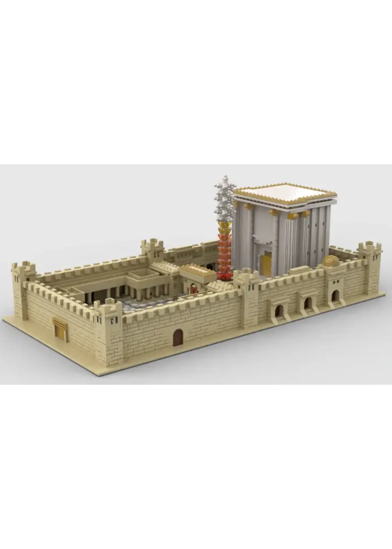 BET HAMIKDASH MICRO SCALE BRICK MODEL  10X20"  (3480PCS.)