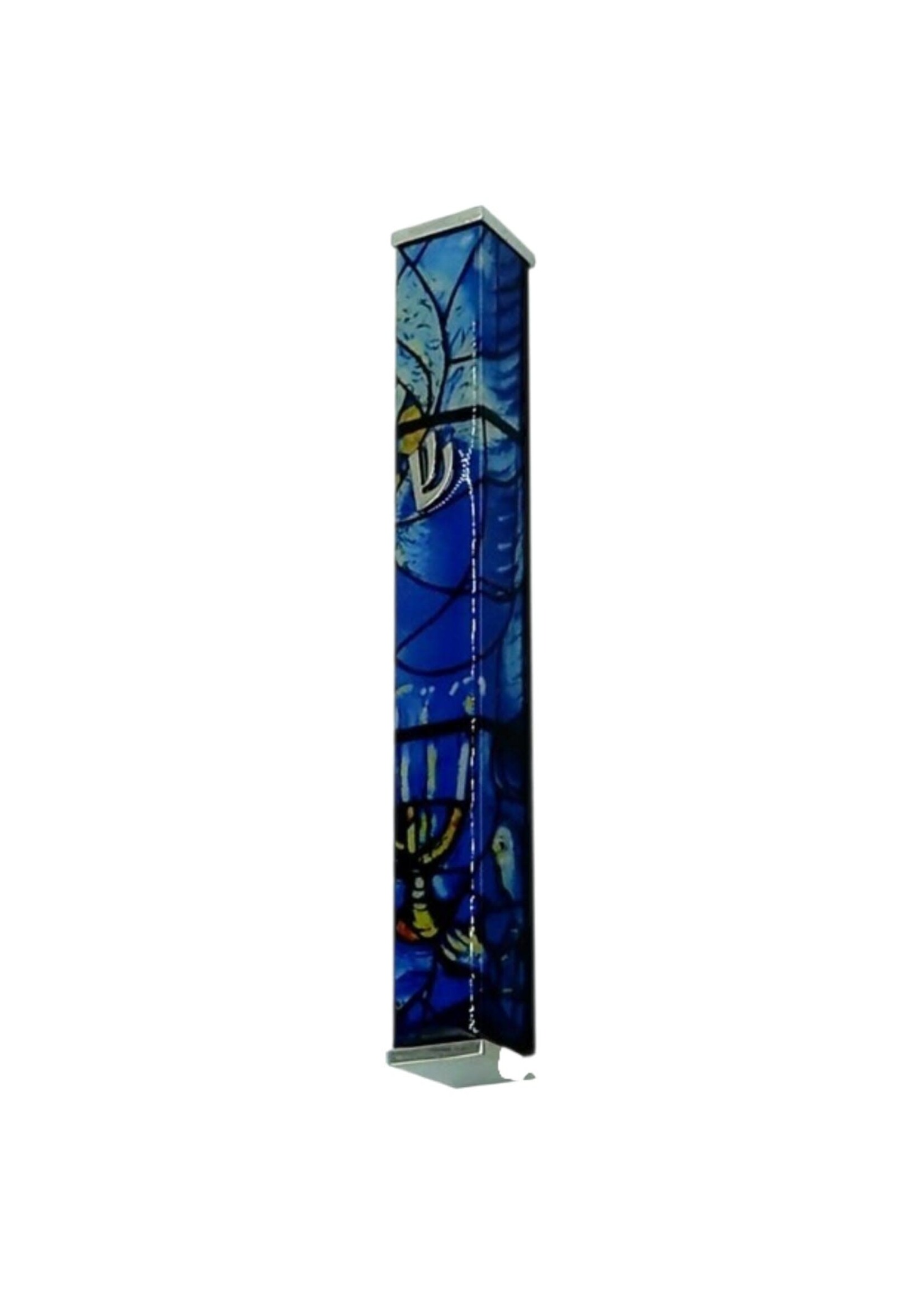 MEZUZAH MARC CHAGALL STYLE  BLUE 12 CM