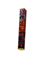 MEZUZAH MARC CHAGALL RED DESIGN 12 CM