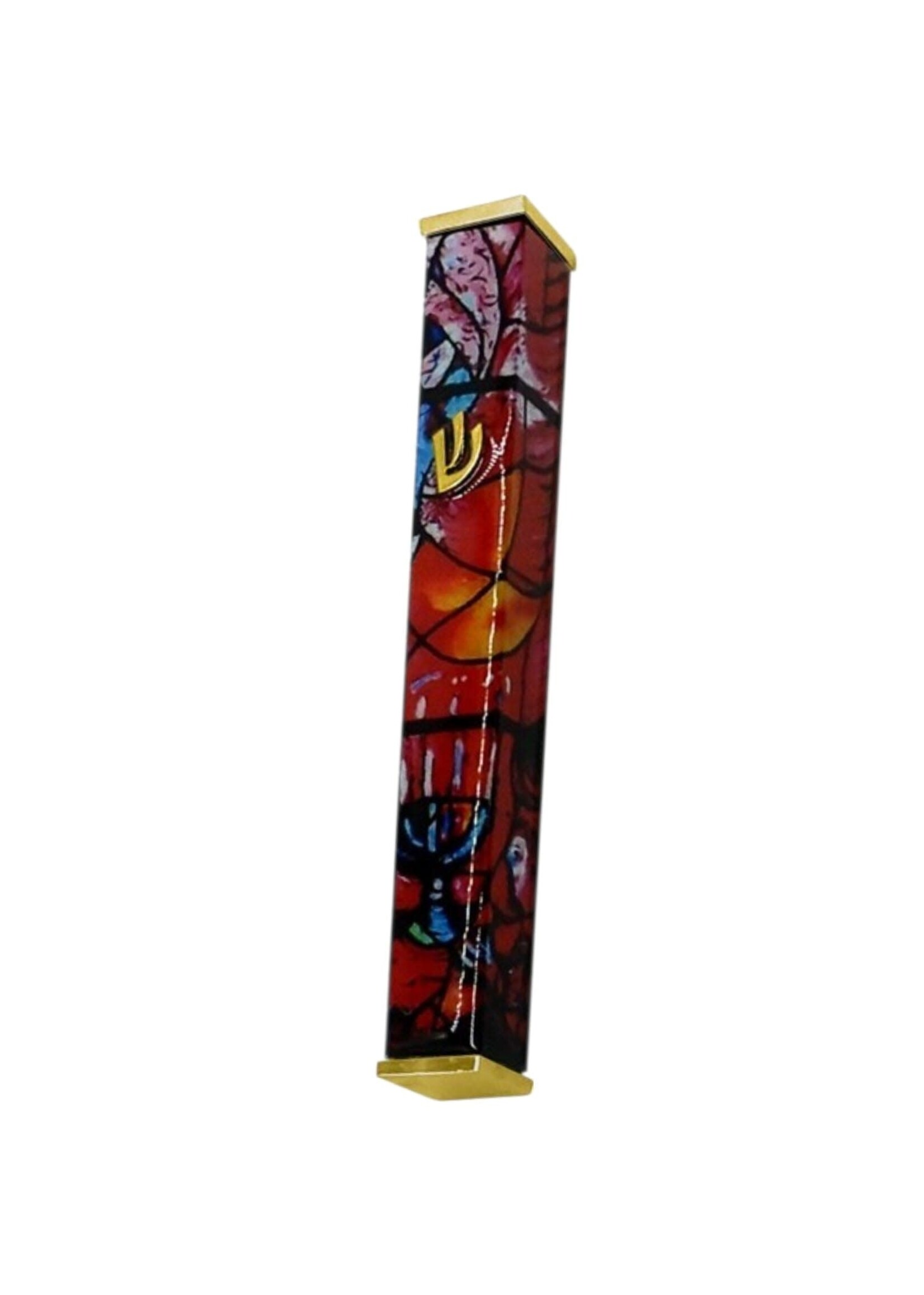 MEZUZAH MARC CHAGALL RED DESIGN 12 CM