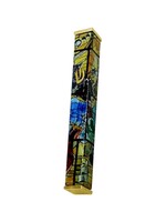 MEZUZAH MARC CHAGALL YELLOW DESIGN 12 CM