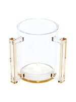 WASHING CUP AMBER ACRYLIC