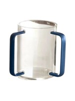 WASH CUP ACRYLIC WITH BLUE HANDLES