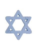 STAR OF DAVID BLUE SILICONE TEETHER TOY
