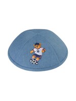 KIPPAH DENIM SOCCER BEAR