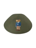 IPPAH LINEN GREEN STAR OF DAVID BEAR
