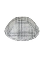 KIPPAH FADED WHITE PLAID