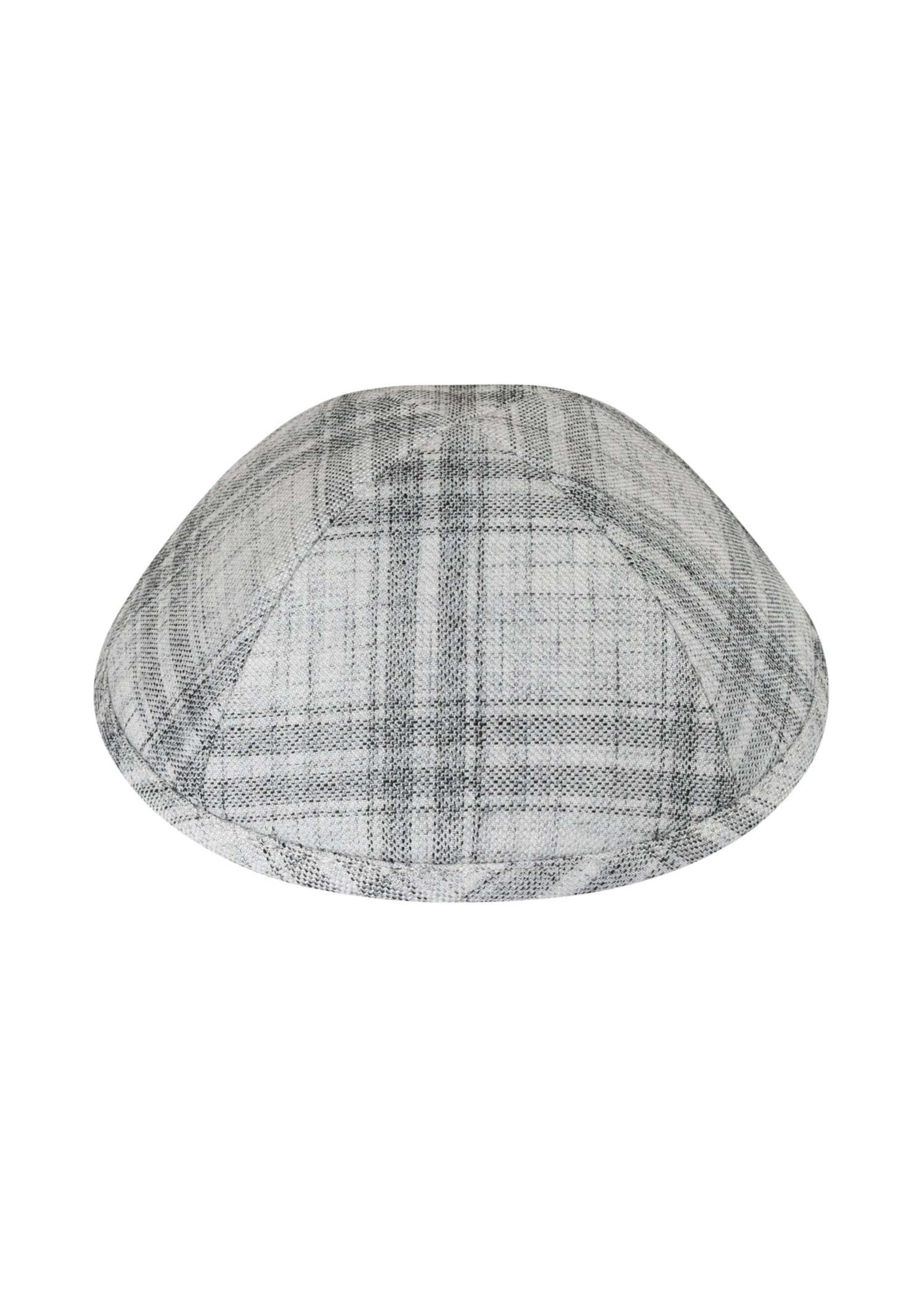 KIPPAH FADED WHITE PLAID