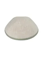 KIPPAH TAN LINEN SAGE GREEN RIM