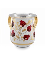 WASH CUP STAINLESS STEEL POMS RED