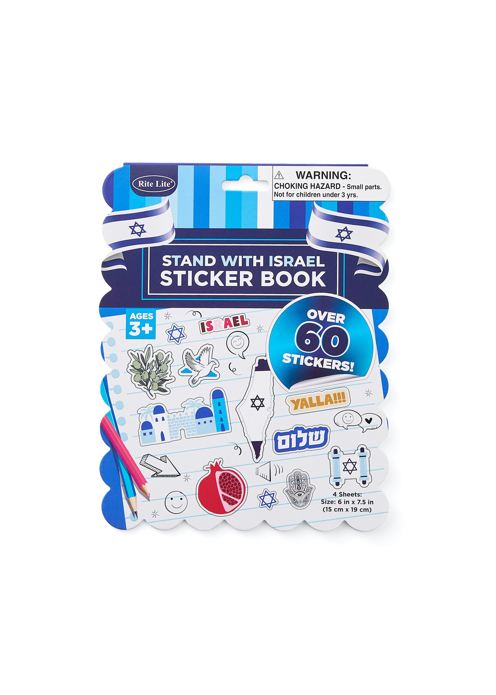 STAND WITH ISRAEL STICKER BOOK 60+