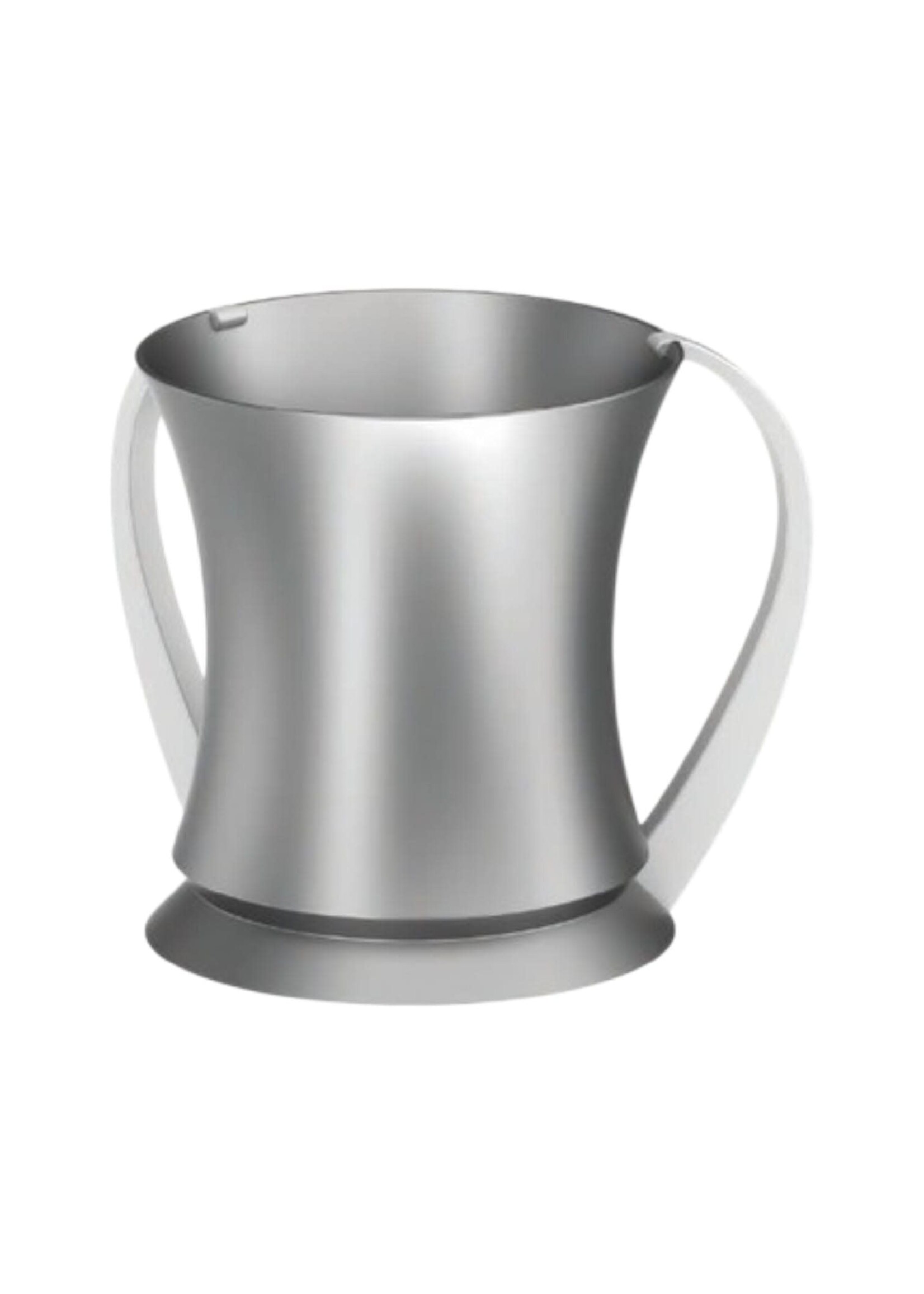 WASH CUP CURVY SLEEK GREY ANODIZED ALUMINUM