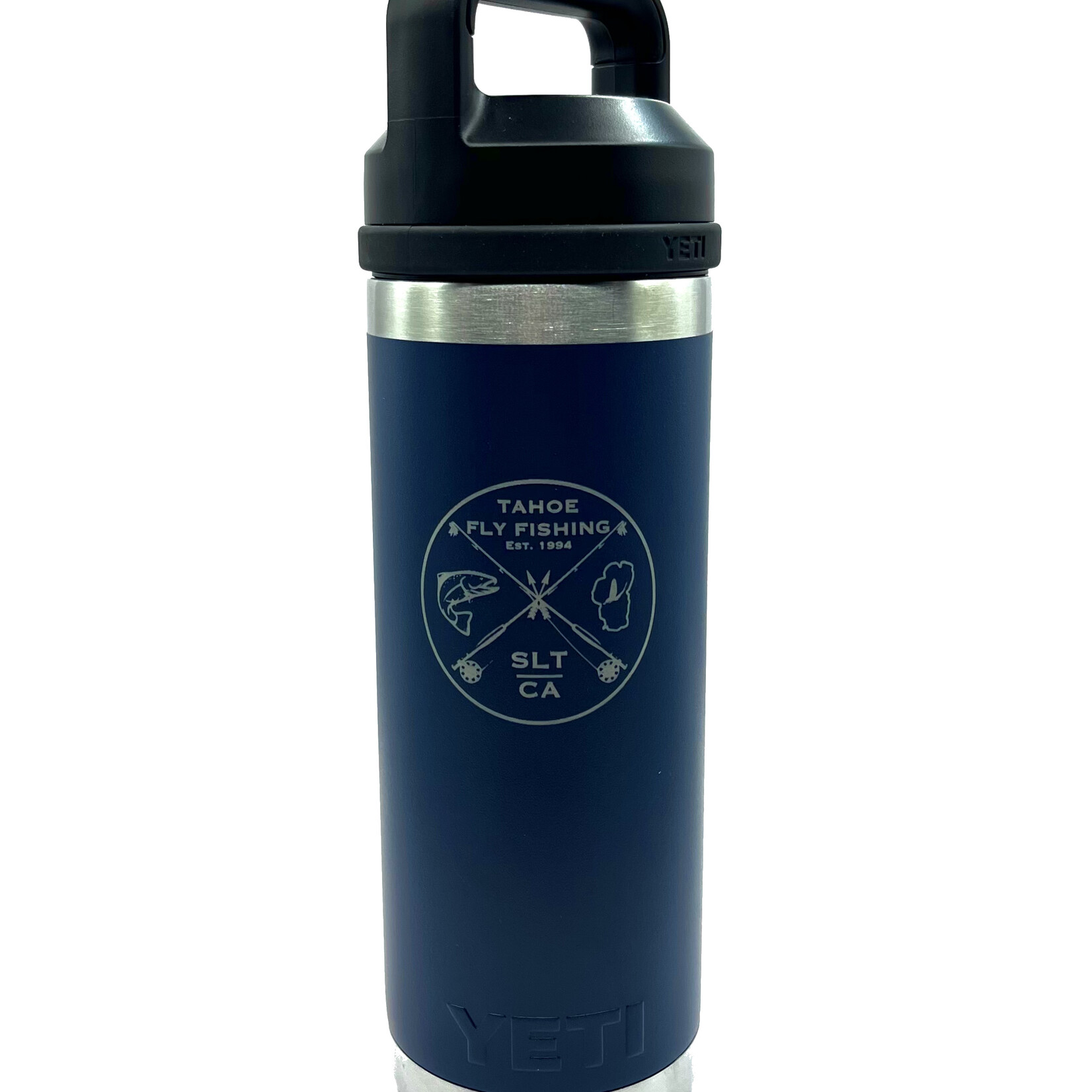 Yeti YETI Water Bottle 18oz Bottle Navy - Logo
