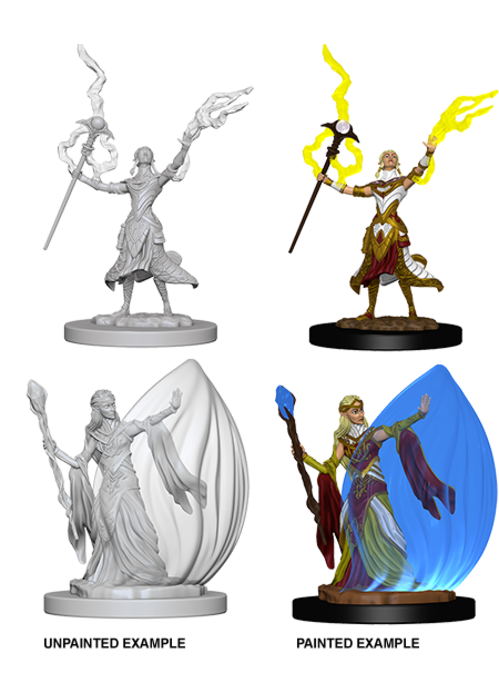 ABRAMS DND UNPAINTED MINIS WV3 ELF FEMALE WIZARD