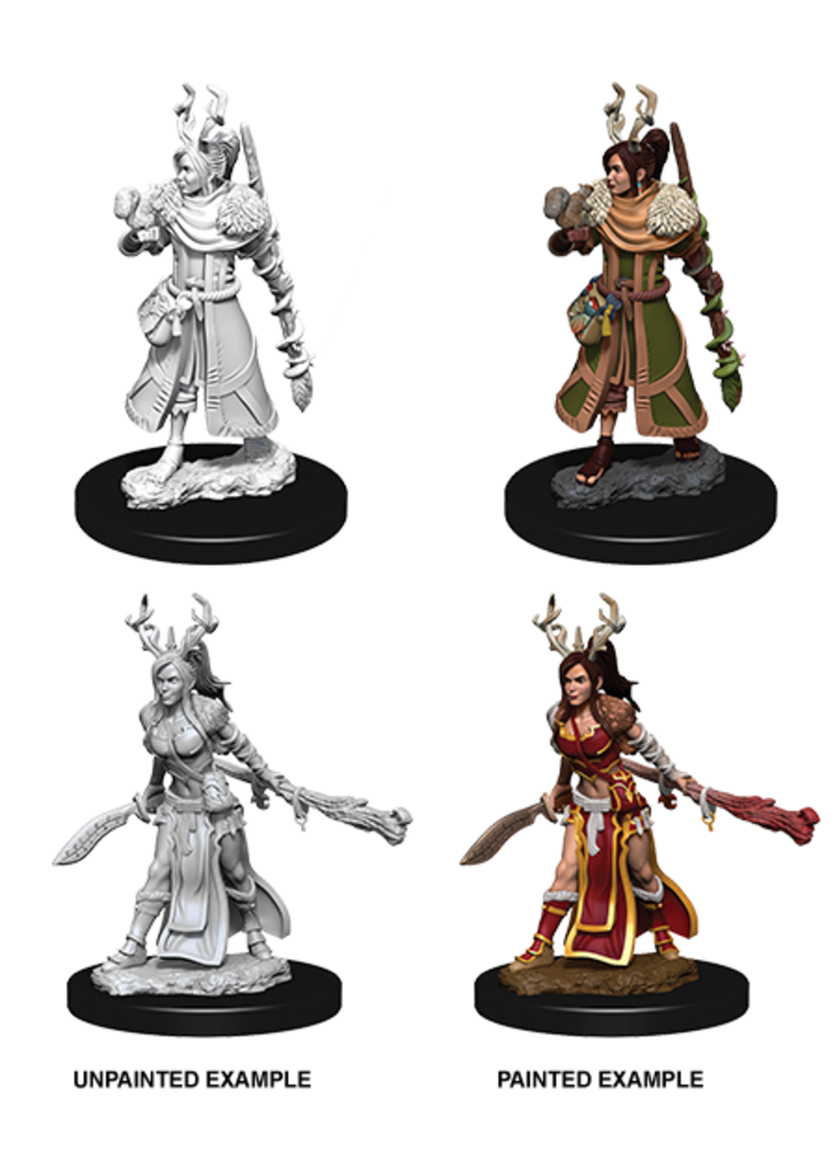 . DND UNPAINTED MINIS WV9 - Female Human Druid