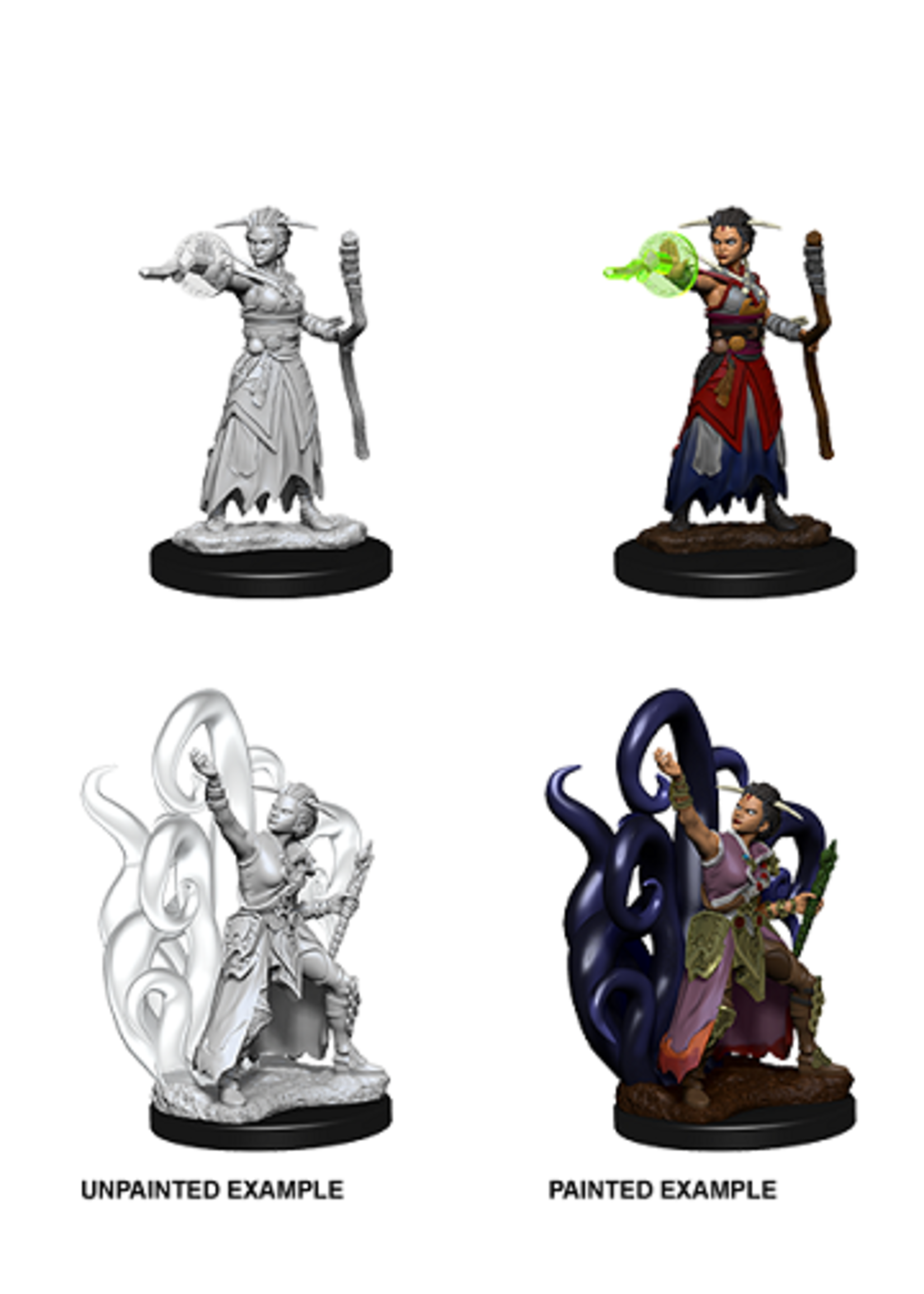ABRAMS DND UNPAINTED MINIS WV10 - Female Human Warlock