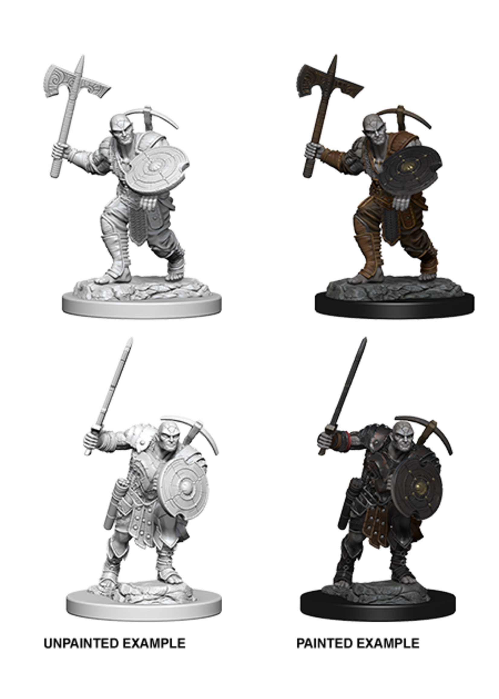 . DND UNPAINTED MINIS WV4 EARTH GENASI MALE FIGHTER