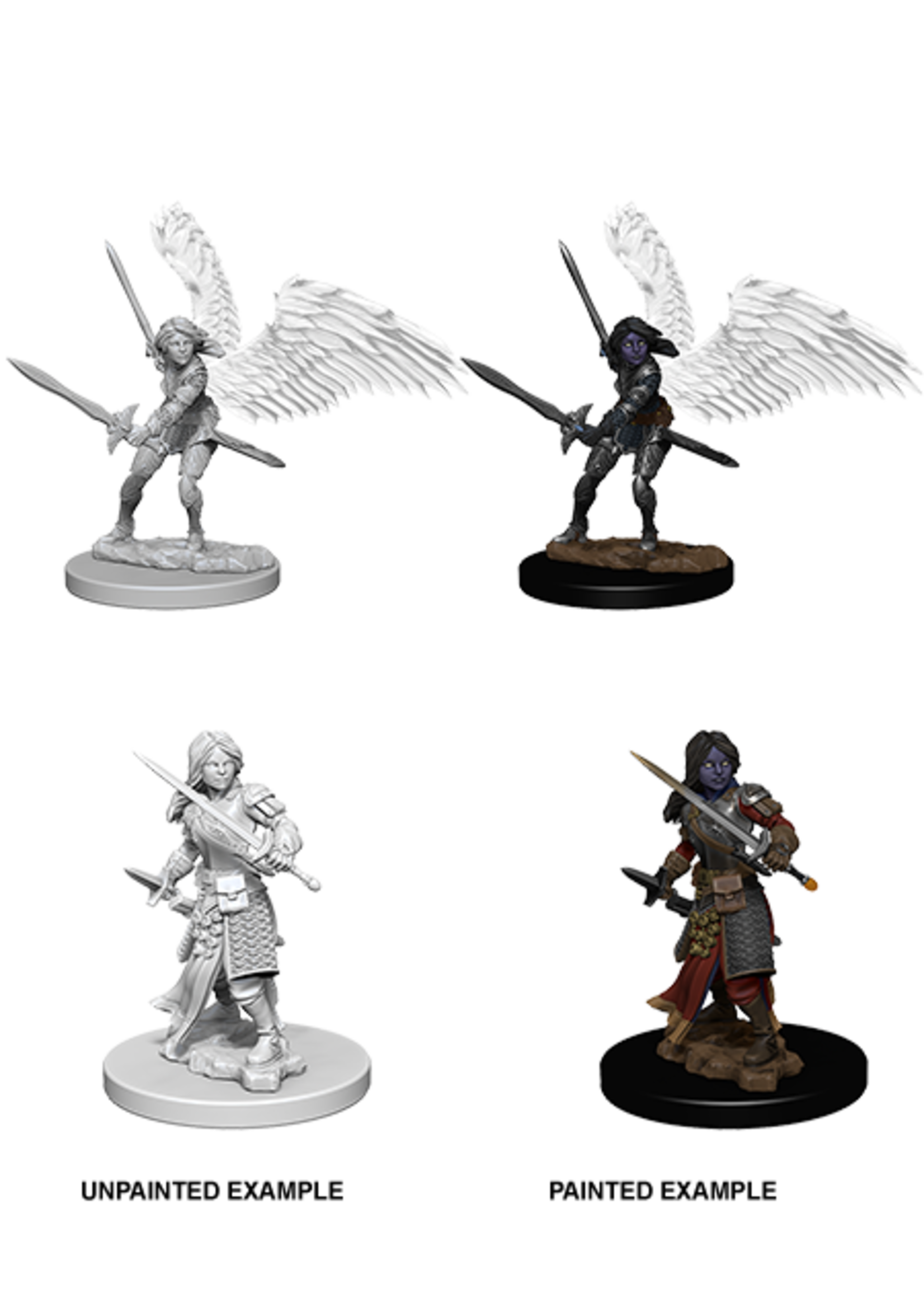 ABRAMS DND UNPAINTED MINIS WV5 AASIMAR FEMALE PALADIN