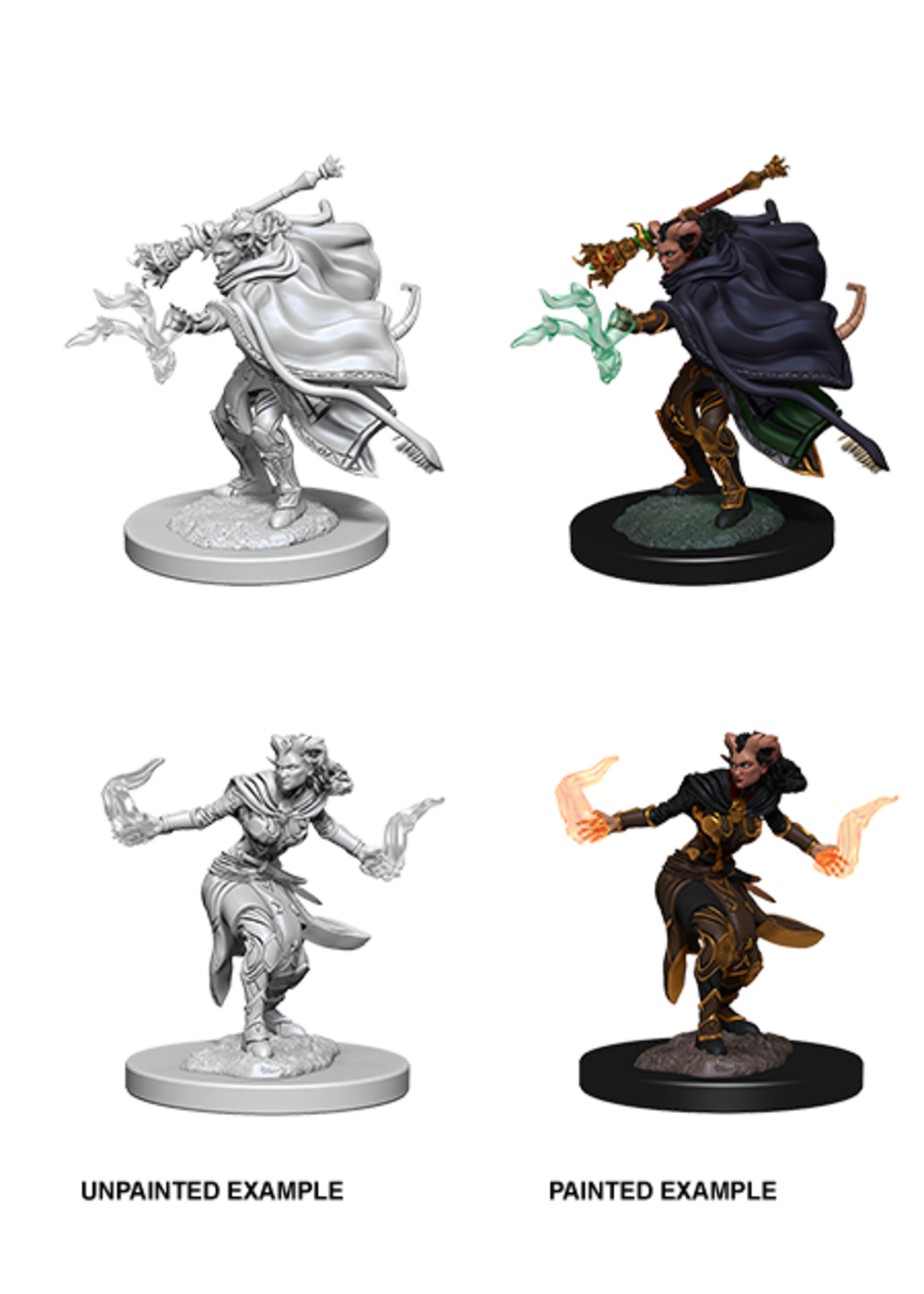 ABRAMS DND UNPAINTED MINIS WV6 FEMALE TIEFLING WARLOCK