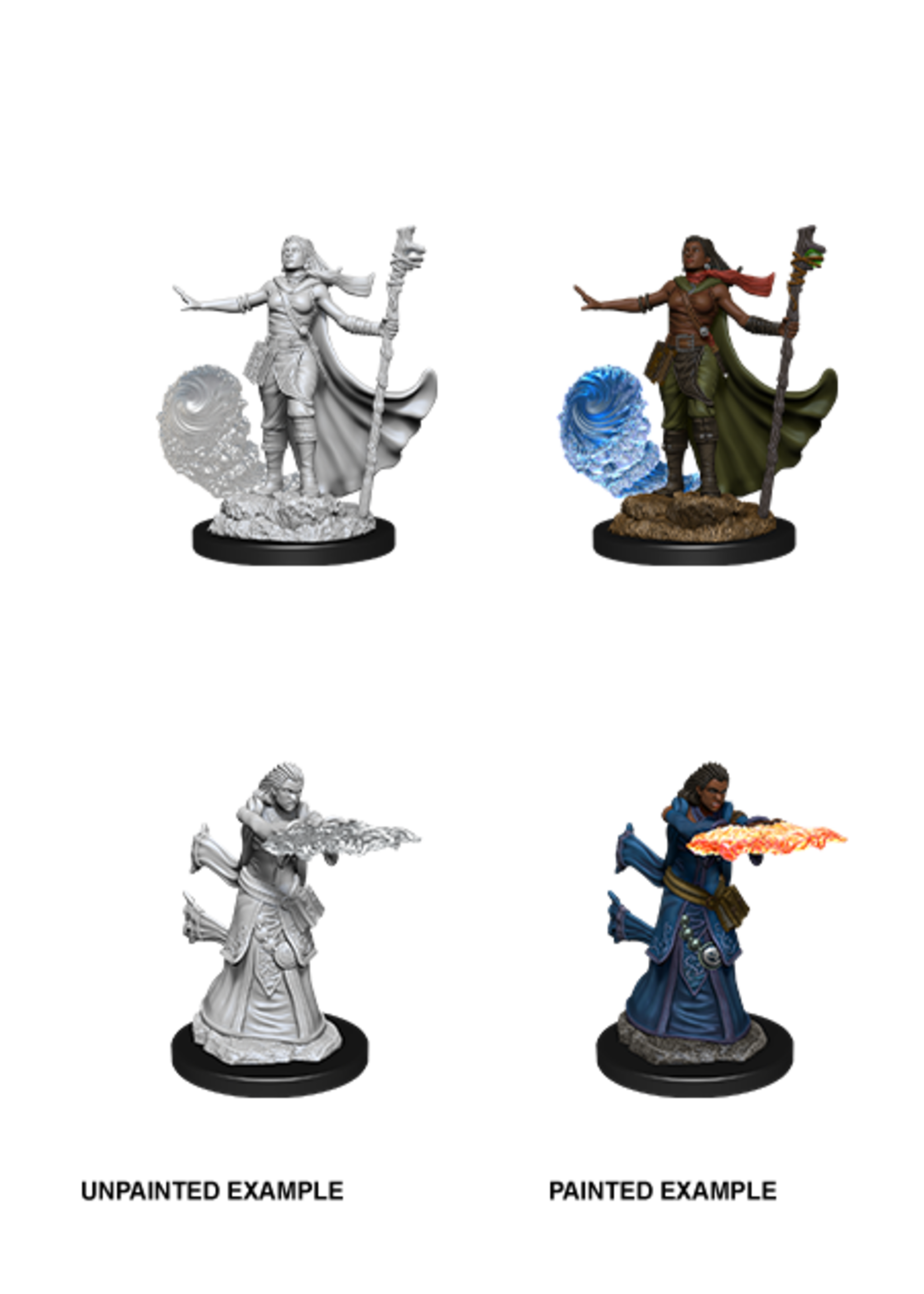 . DND UNPAINTED MINIS WV11 FEMALE HUMAN WIZARD
