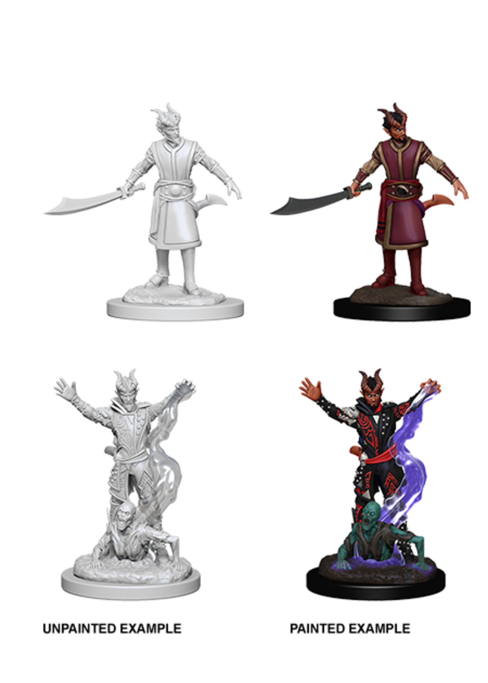 ABRAMS DND UNPAINTED MINIS WV6 - Male Tiefling Warlock