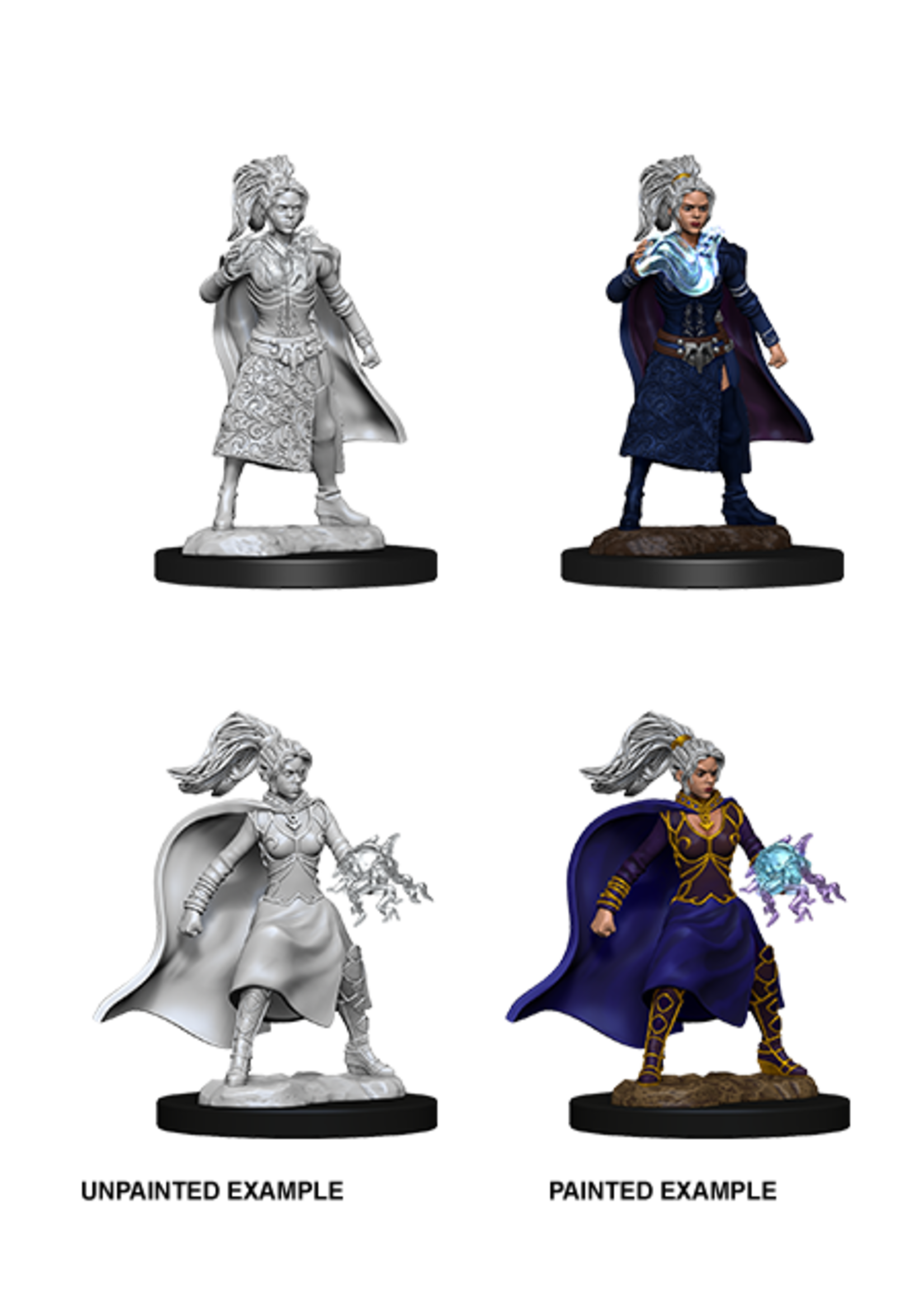 ABRAMS DND UNPAINTED MINIS WV10 FEMALE HUMAN SORCERER