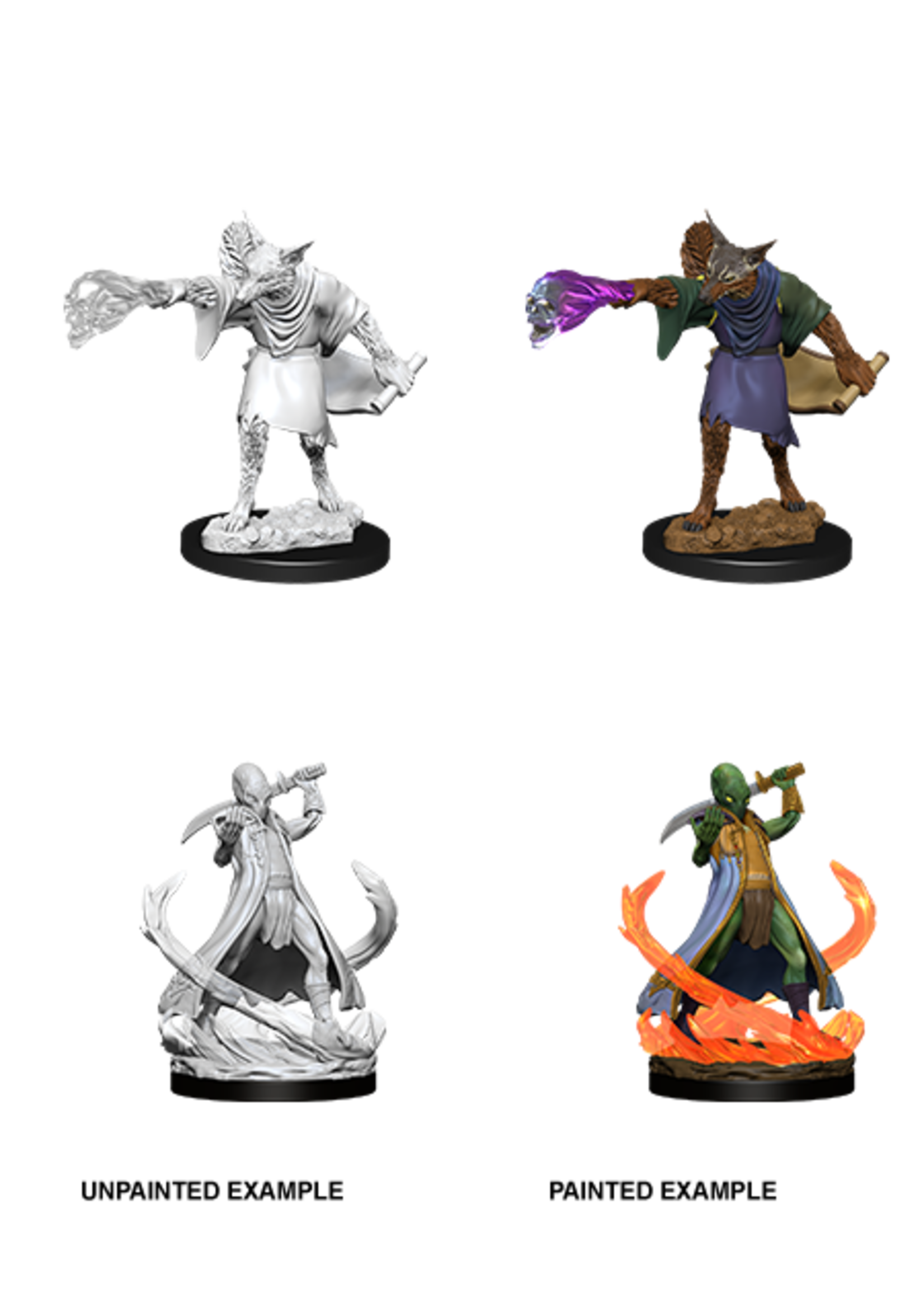 WIZKIDS DND UNPAINTED MINIS WV1 -  Arcanaloth And Ultraloth