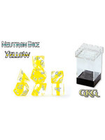 GATE KEEPER GAMES NEUTRON DICE - YELLOW 7-DIE SET