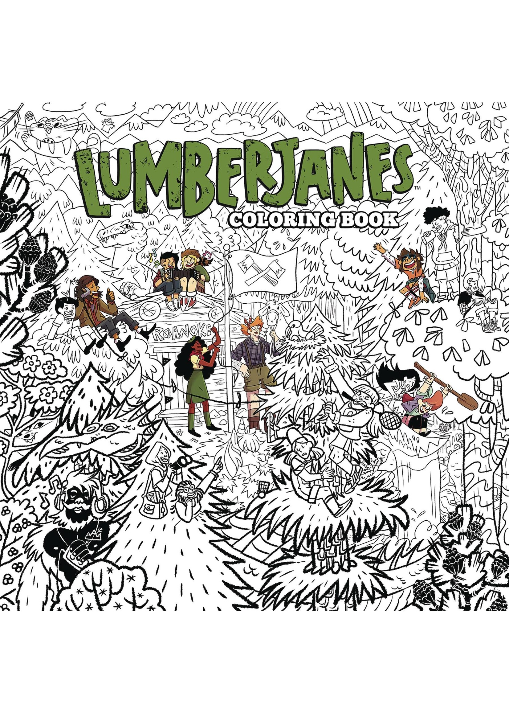 ABRAMS LUMBERJANES COLORING BOOK TP