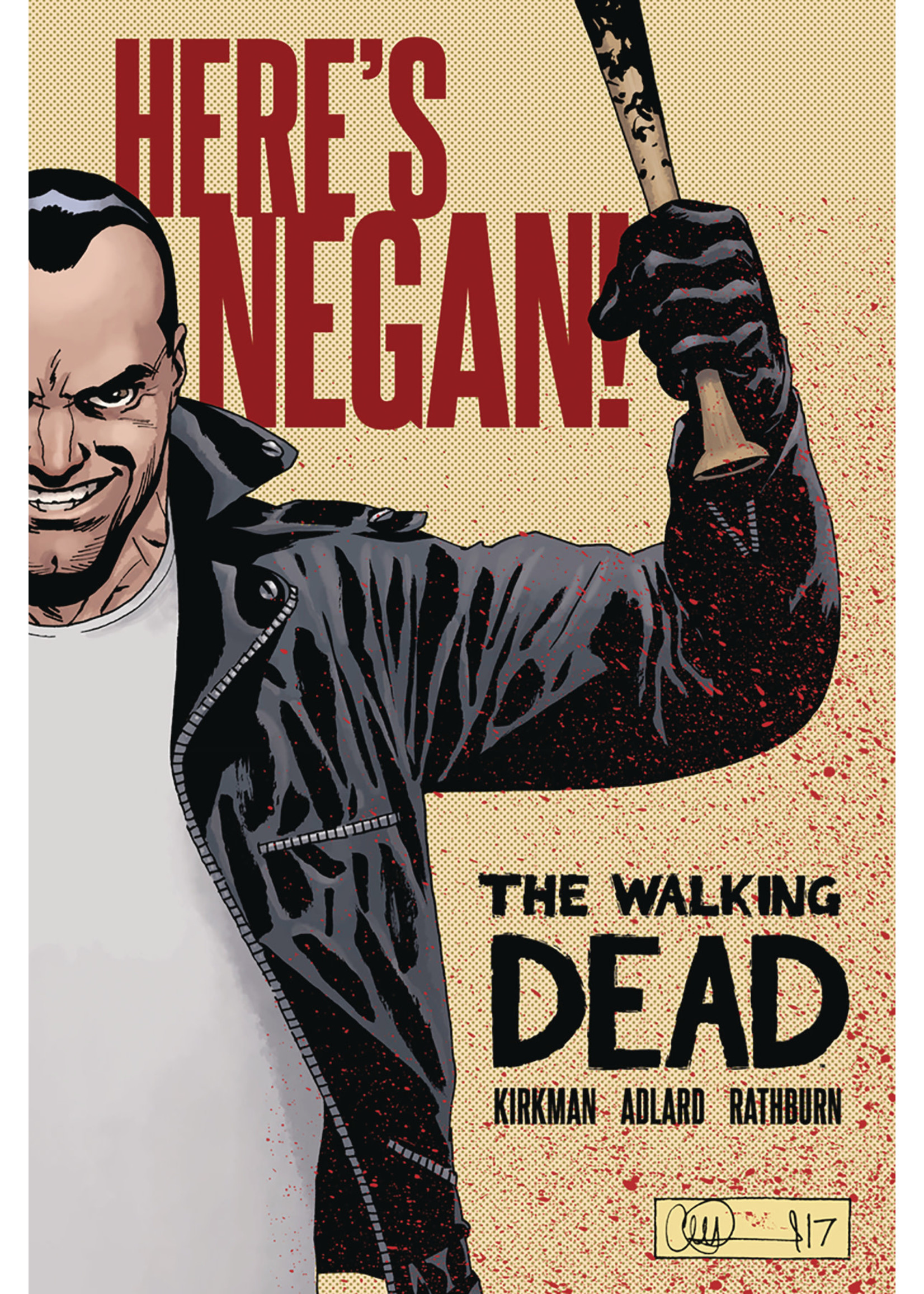 IMAGE COMICS WALKING DEAD HERES NEGAN HC