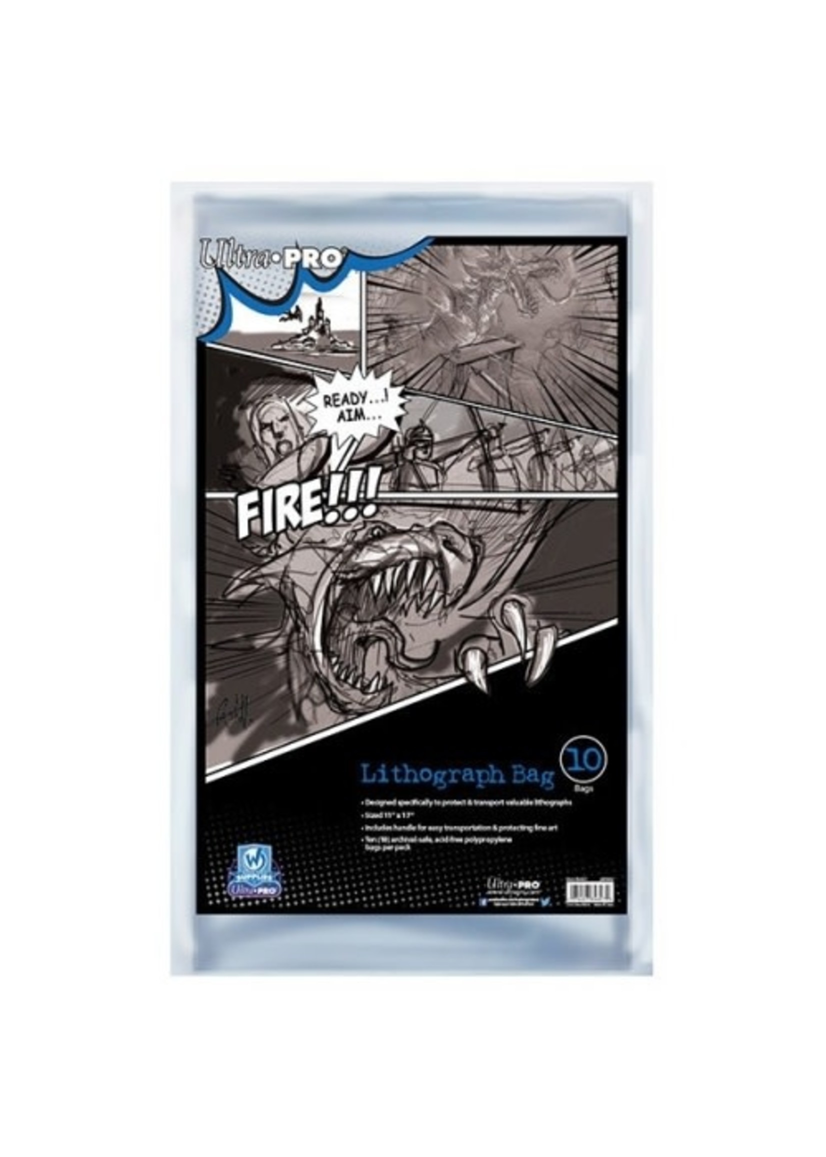 . UP COMIC BAGS LITHOGRAPH 11X17