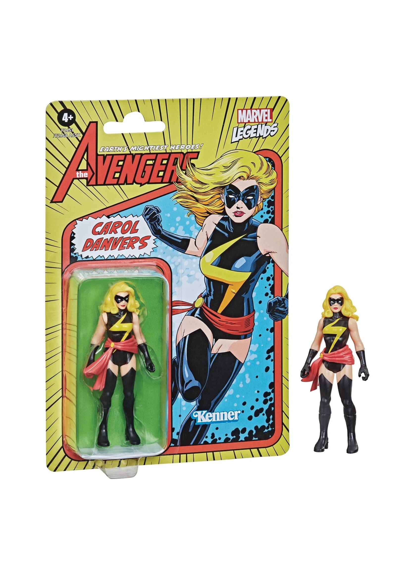 . MARVEL RETRO LEGENDS 4IN MS MARVEL ACTION FIGURE