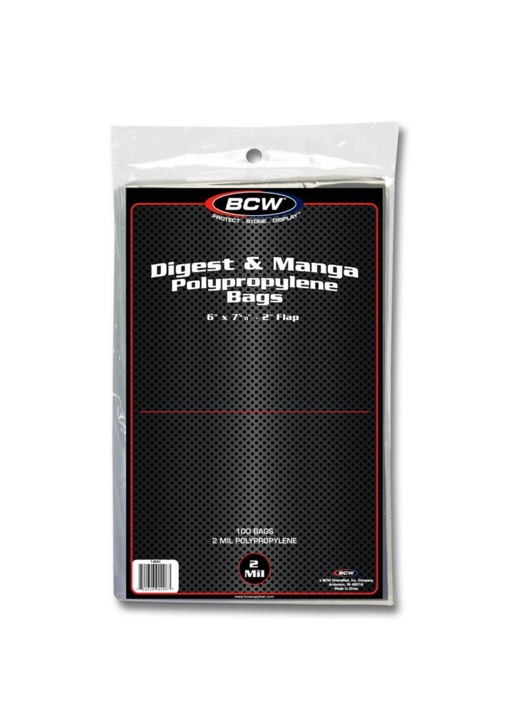 . BCW COMIC BOOK BAGS DIGEST