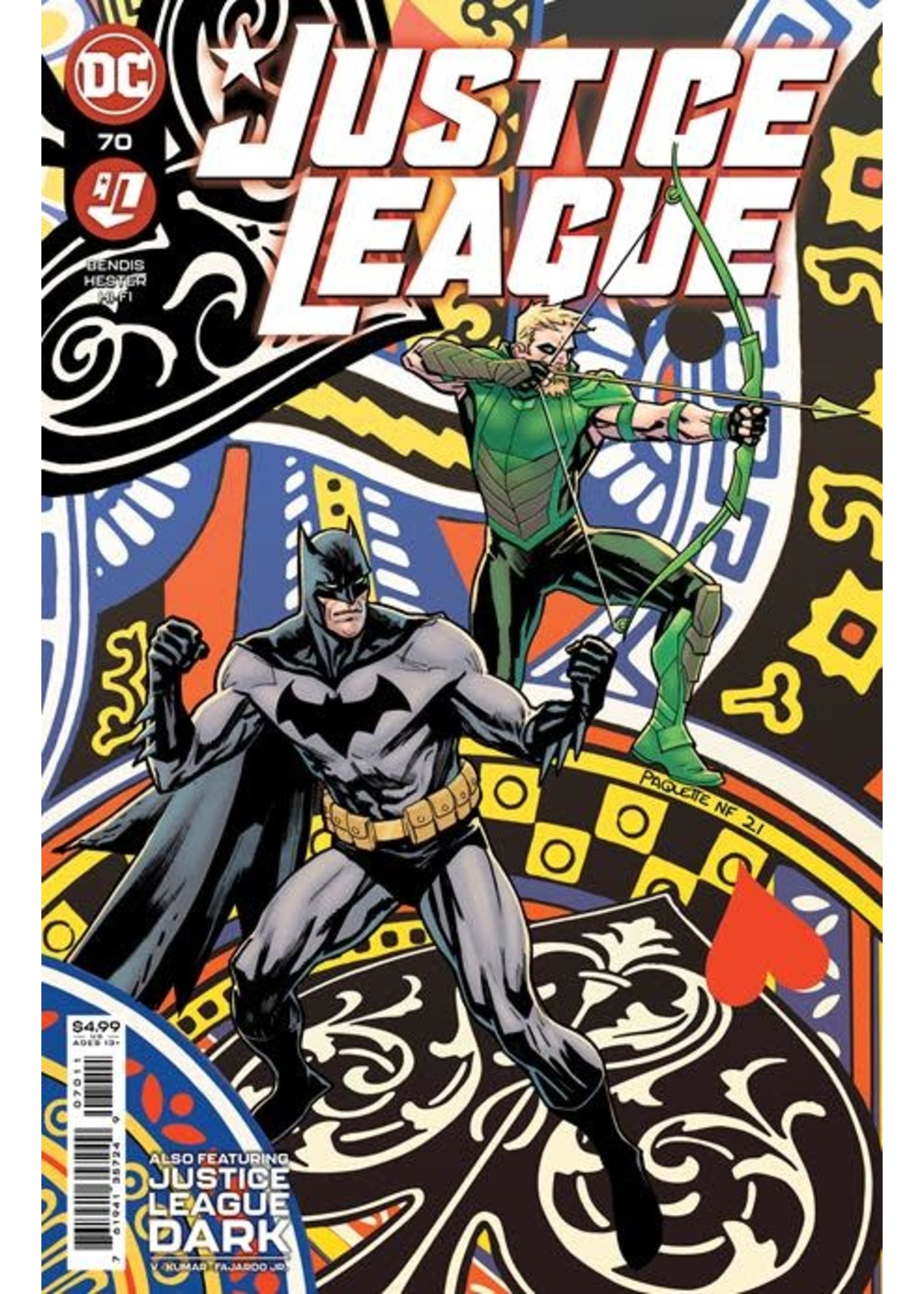 DC COMICS JUSTICE LEAGUE #70 CVR A