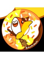 SHARKNDONUTS SPOOKY SHARK BUTTON WITCH