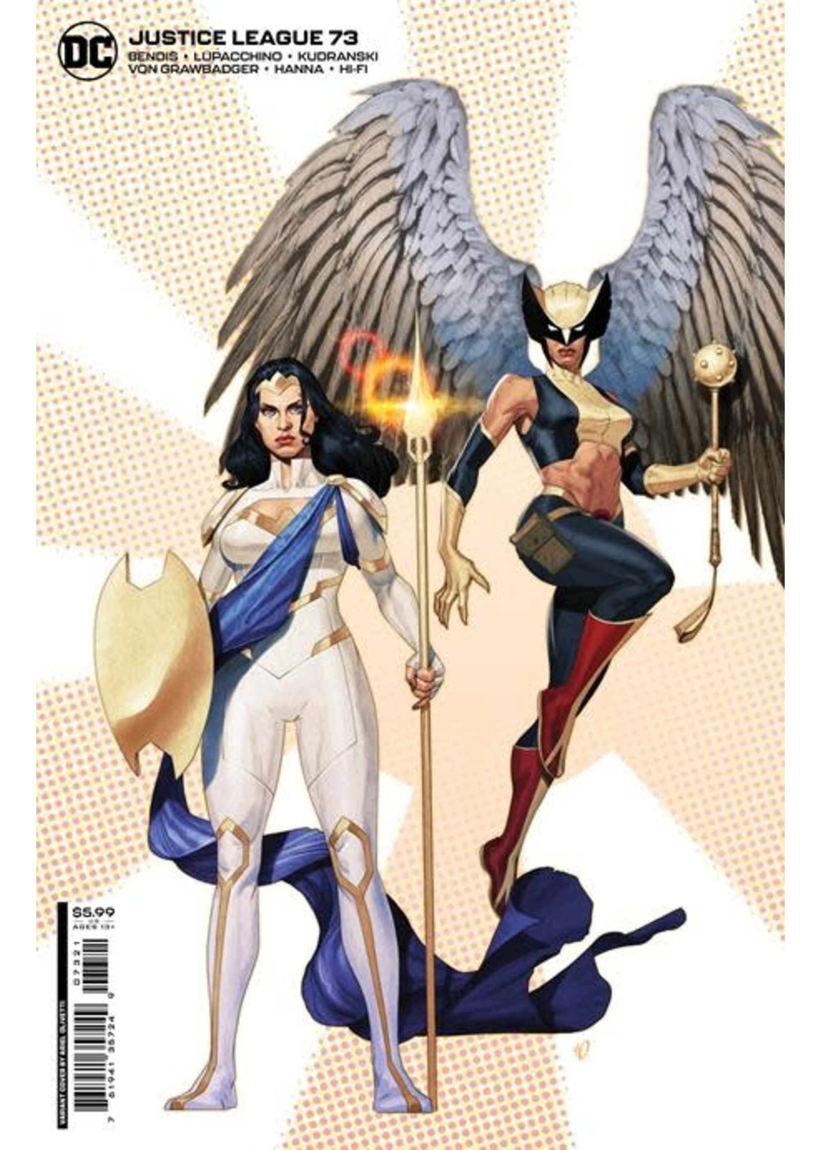 . JUSTICE LEAGUE #73 CVR B HOTZ CARDSTOCK VAR