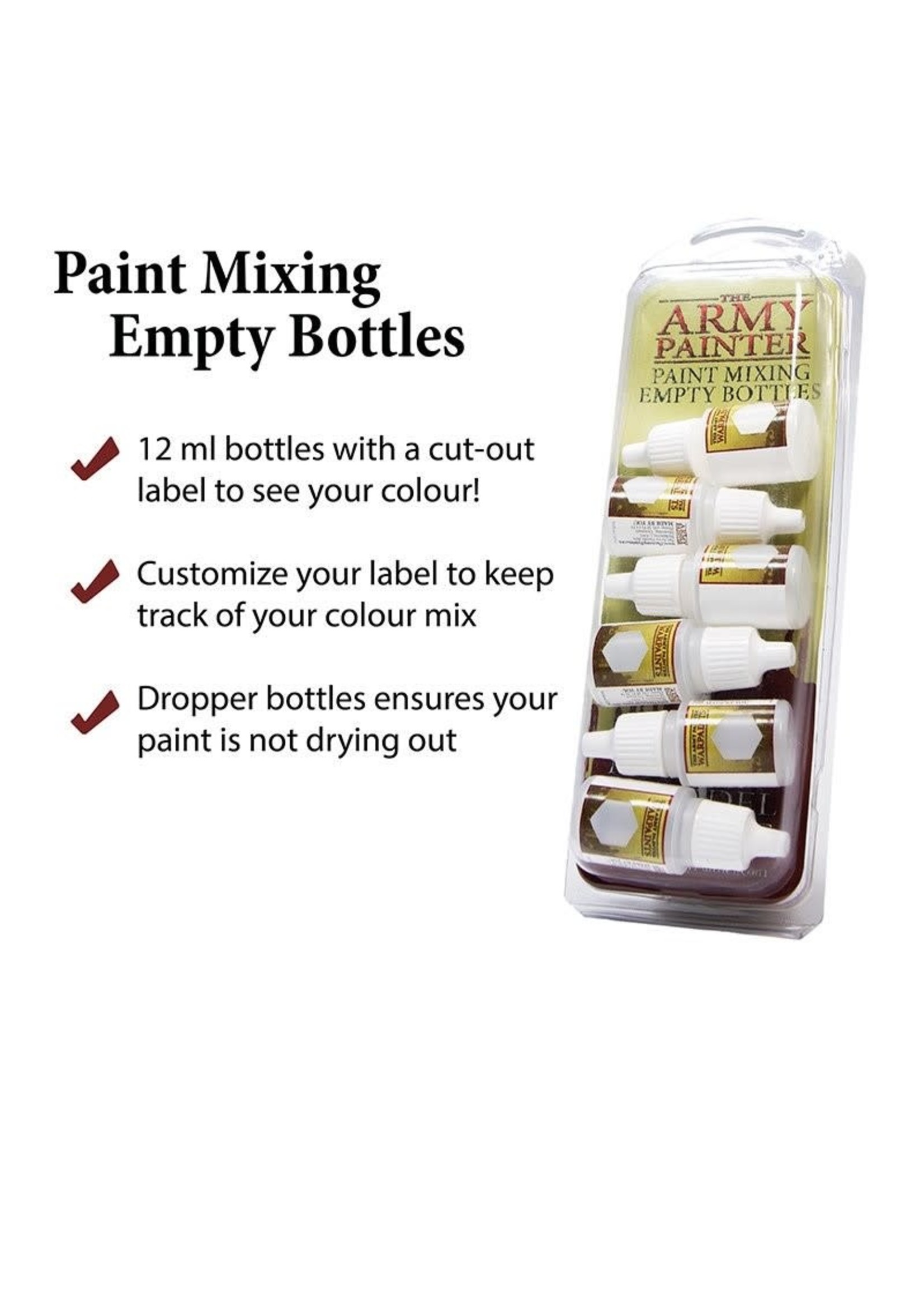 . MINIATURE & MODEL TOOLS EMPTY MIXING BOTTLES