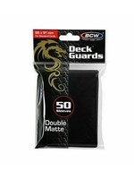 . BCW 50 CARD DECK GUARD SLEEVES BLACK
