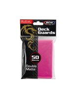 . BCW 50 CARD DECK GUARD SLEEVES PINK