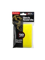 . BCW 50 CARD DECK GUARD SLEEVES YELLOW