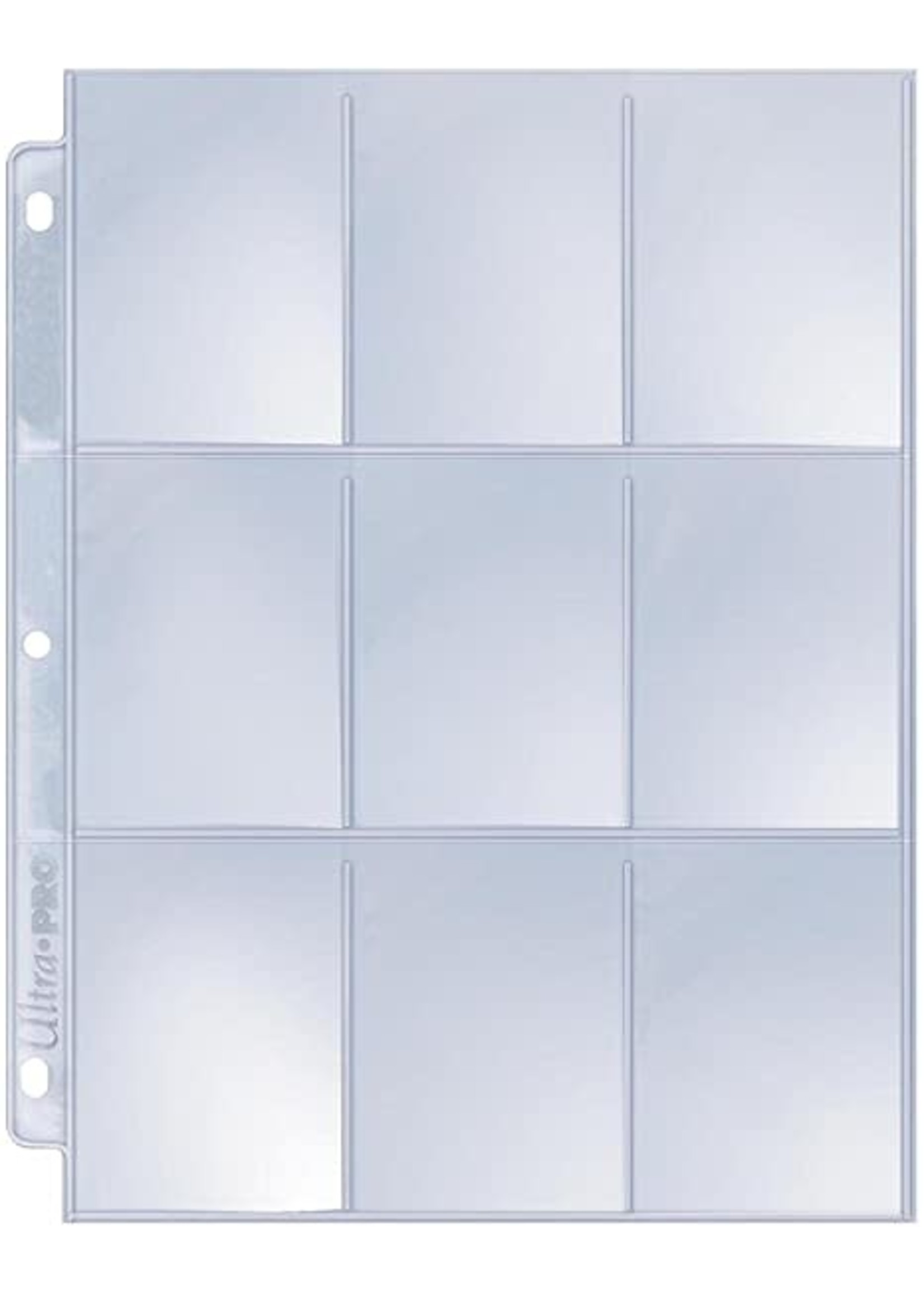 . BCW 9-POCKET PROTECTIVE PAGES SINGLE