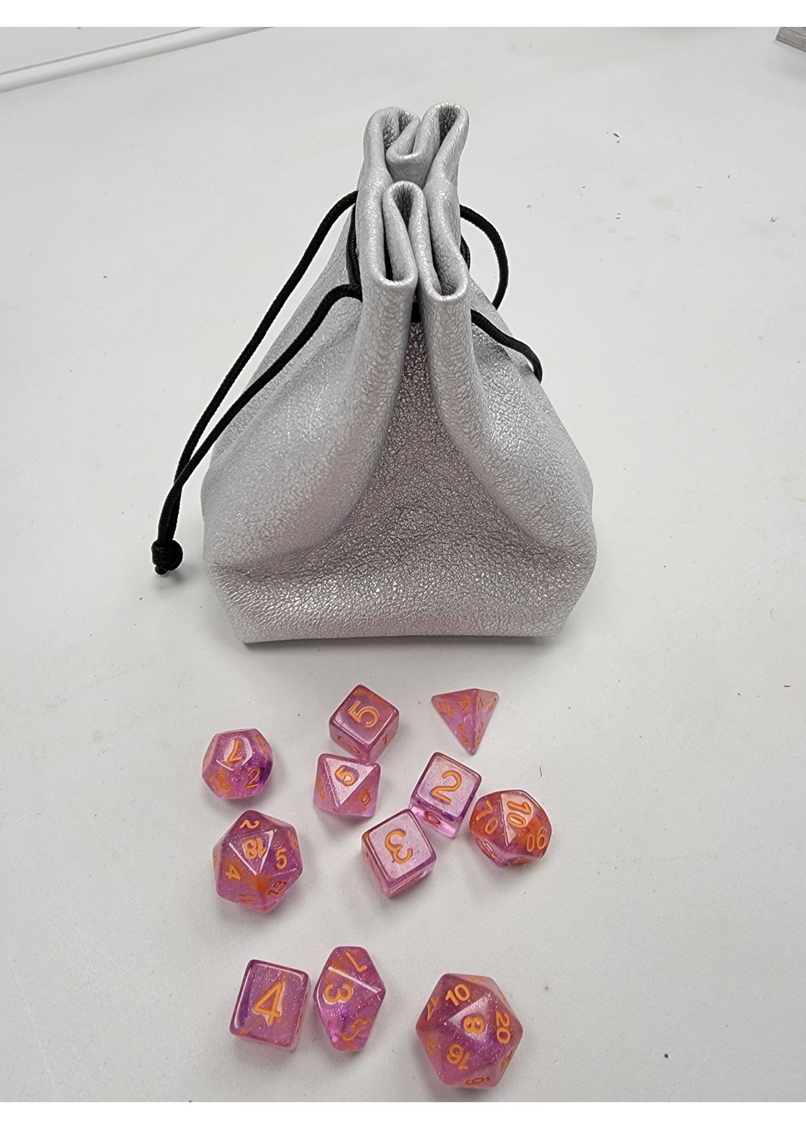 DEVIANT DICE BAGS -  MITHRIL (LEATHER)