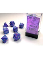 CHESSEX SPECKLED: 7PC SILVER TETRA