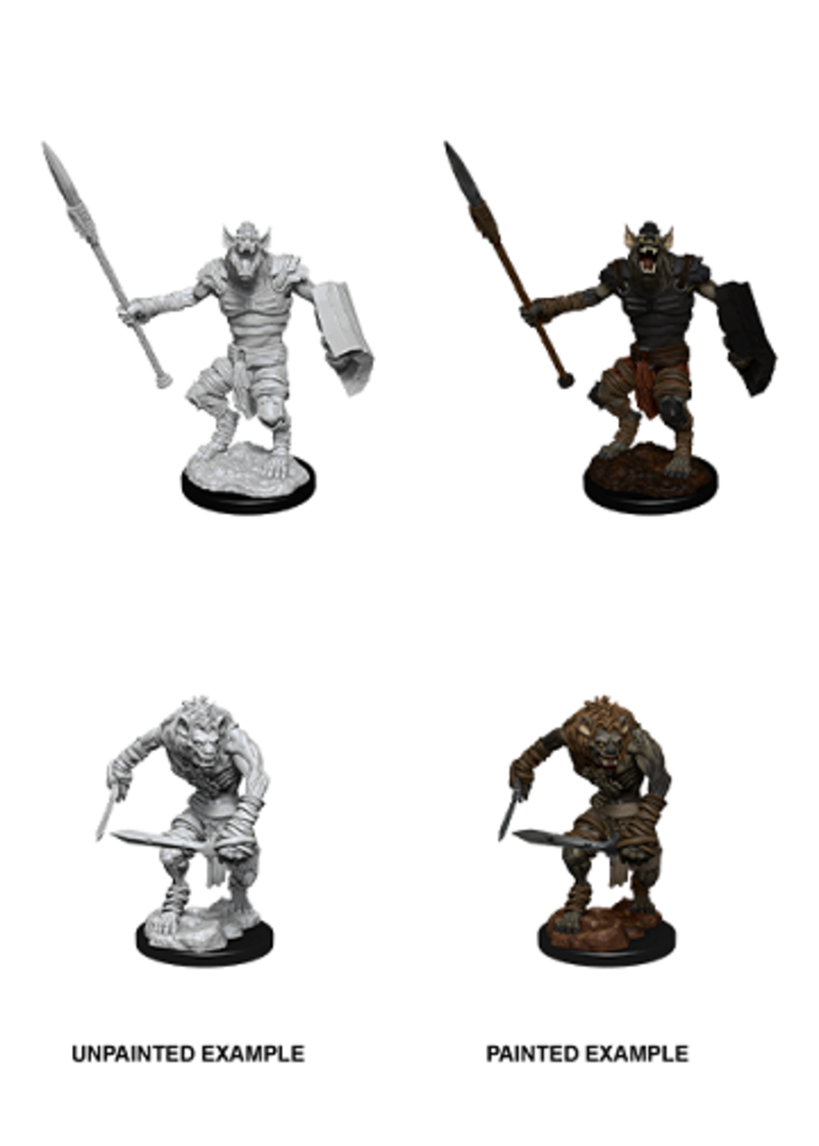 ABRAMS DND UNPAINTED MINIS WV12 GNOLL/GNOLL FLESH GNAWER