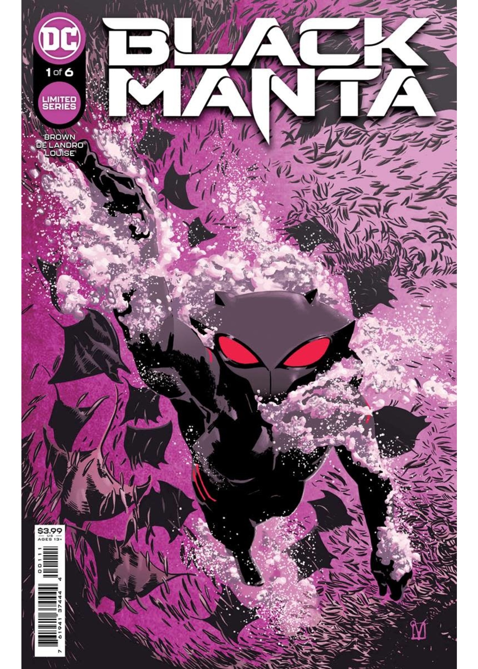 DC COMICS BLACK MANTA (2021) complete 6 issue series