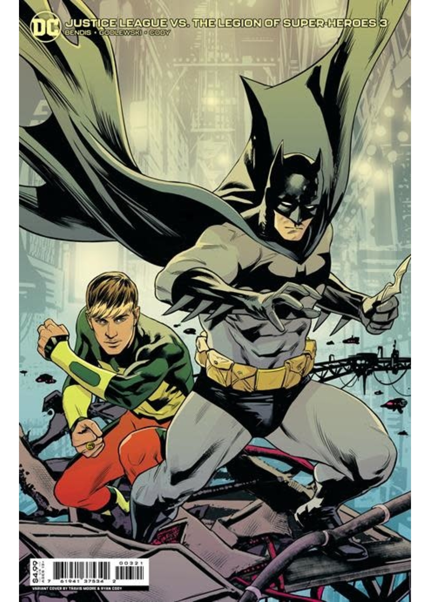 DC COMICS JUSTICE LEAGUE VS LEGION OF SUPER- HEROES #3 CVR B