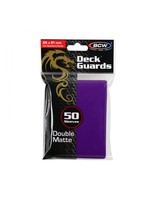 . BCW 50 CARD DECK GUARD SLEEVES PURPLE