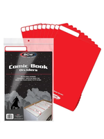 . BCW COMIC BOOK DIVIDERS RED