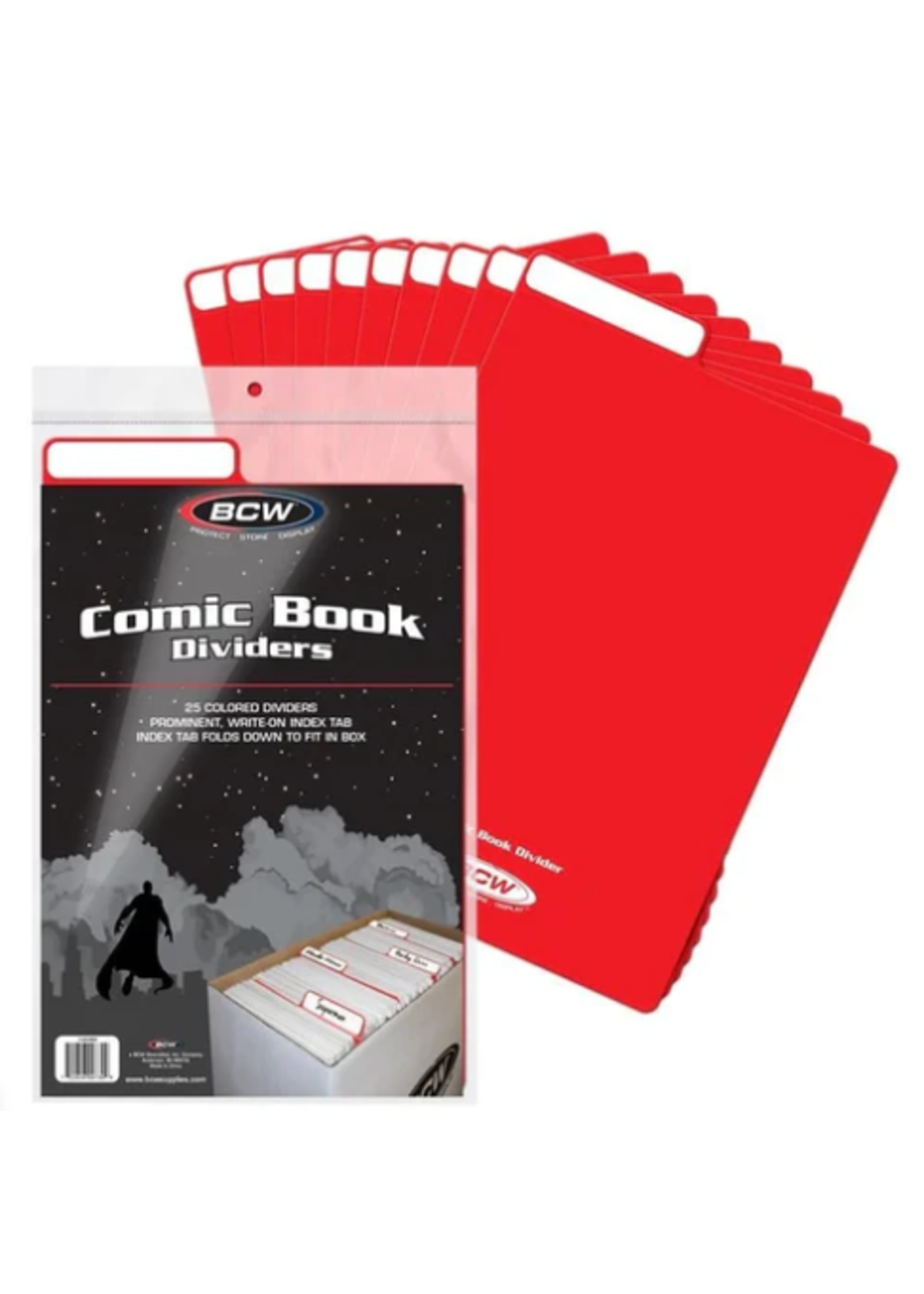 BCW BCW COMIC BOOK DIVIDERS RED